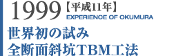 1999:平成11年全断面斜坑TBM工法