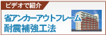 省アンカーアウトフレーム耐震補強工法