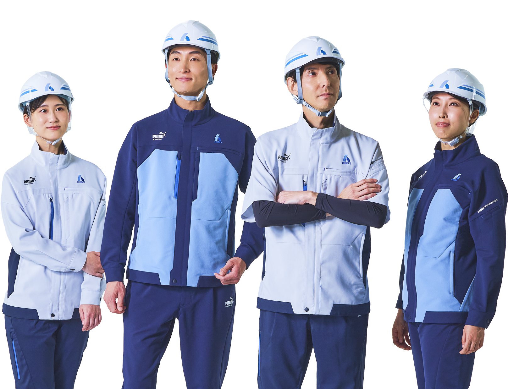 新ユニフォームを着用した社員